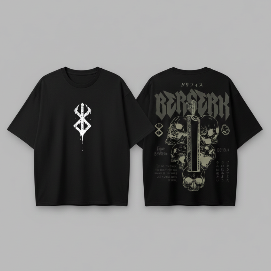 Berserk Unisex Oversized T-Shirt Drop Shoulder