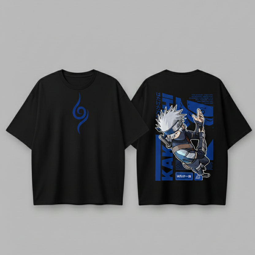 Kakashi Unisex Oversized T-Shirt Drop Shoulder