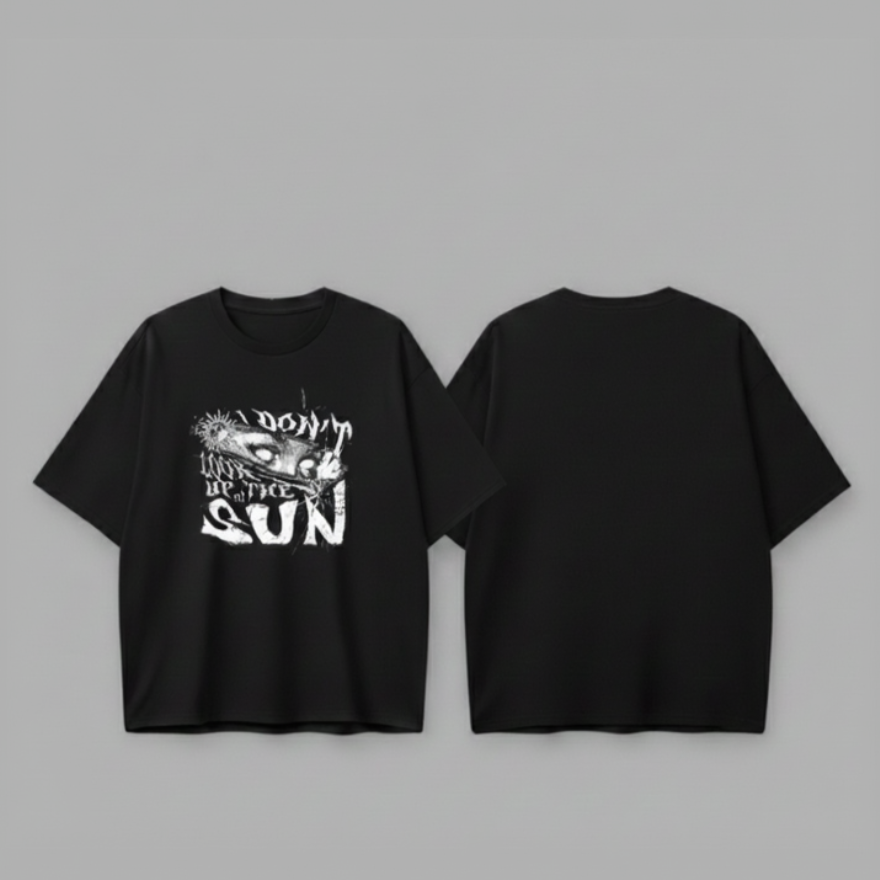 Eclipse Gaze Unisex Oversized T-Shirt Drop Shoulder